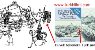 Büyük tekerlekli Türk arabalarının deve ile çekilmesi