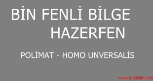 BİN FENLİ BİLGE İNSANLAR